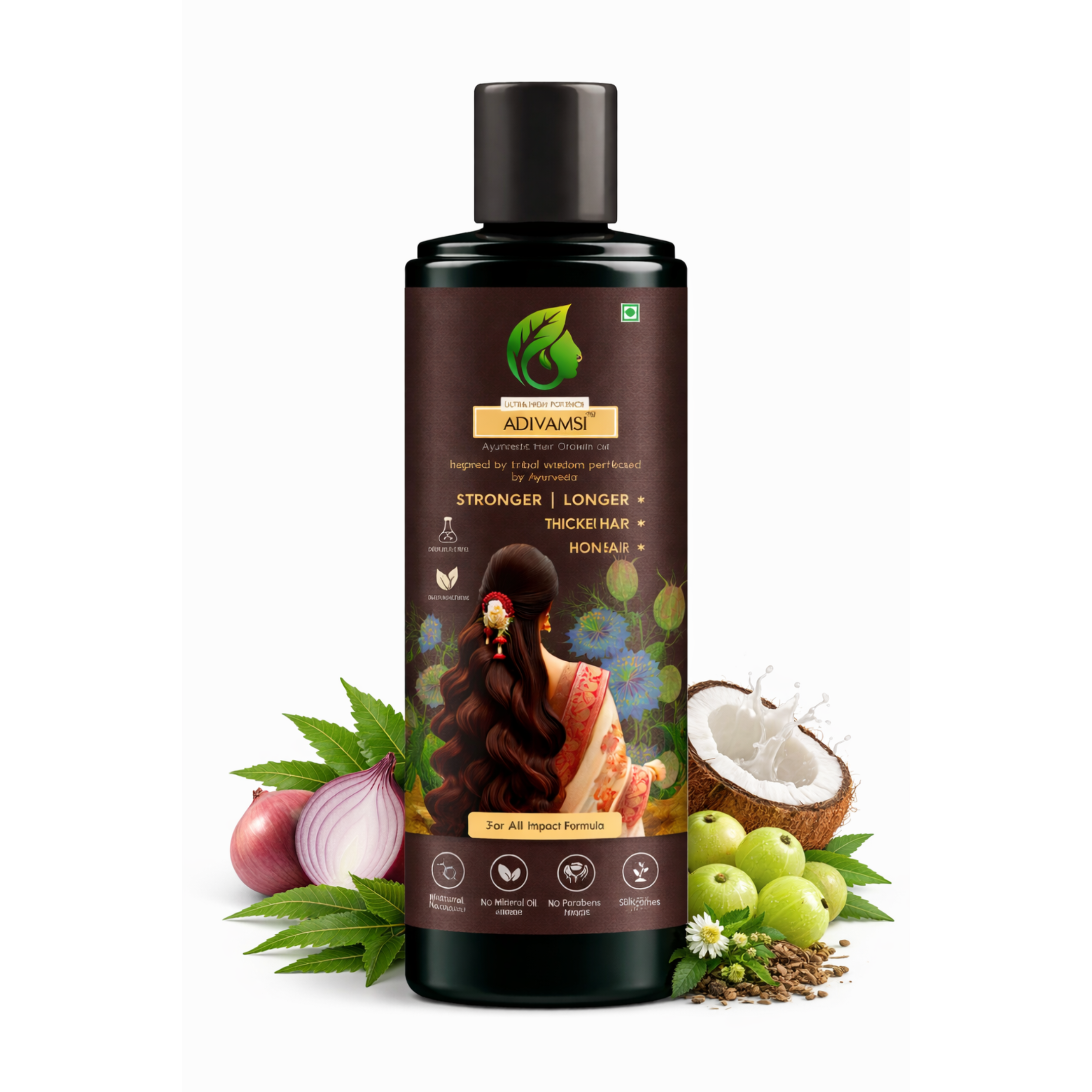 ADIVAMSI™ – Ayurvedic Hair Growth Oil