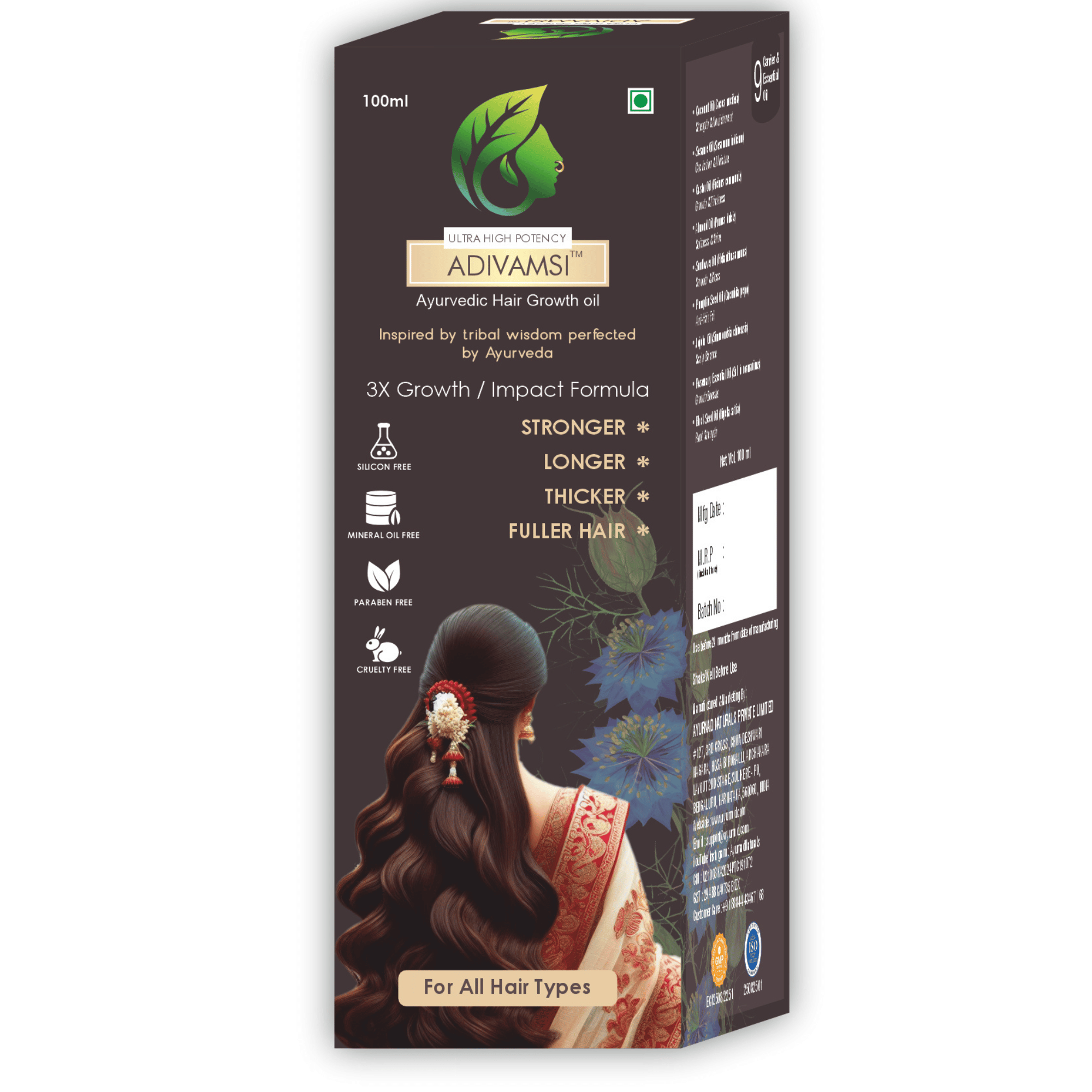 ADIVAMSI™ – Ayurvedic Hair Growth Oil