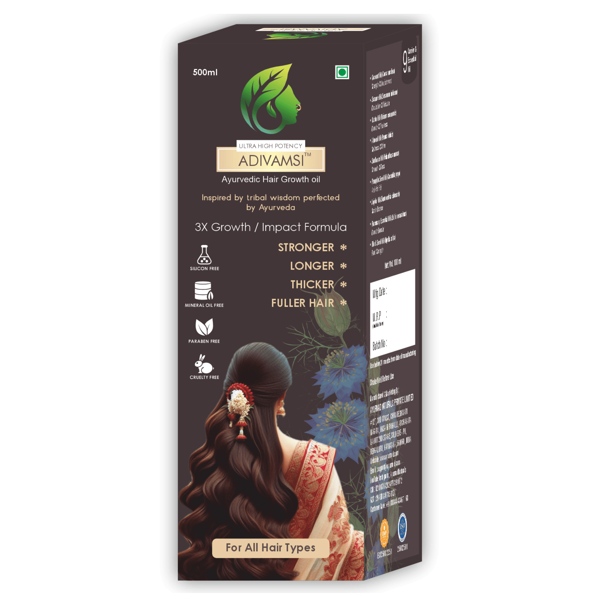 ADIVAMSI™ – Ayurvedic Hair Growth Oil