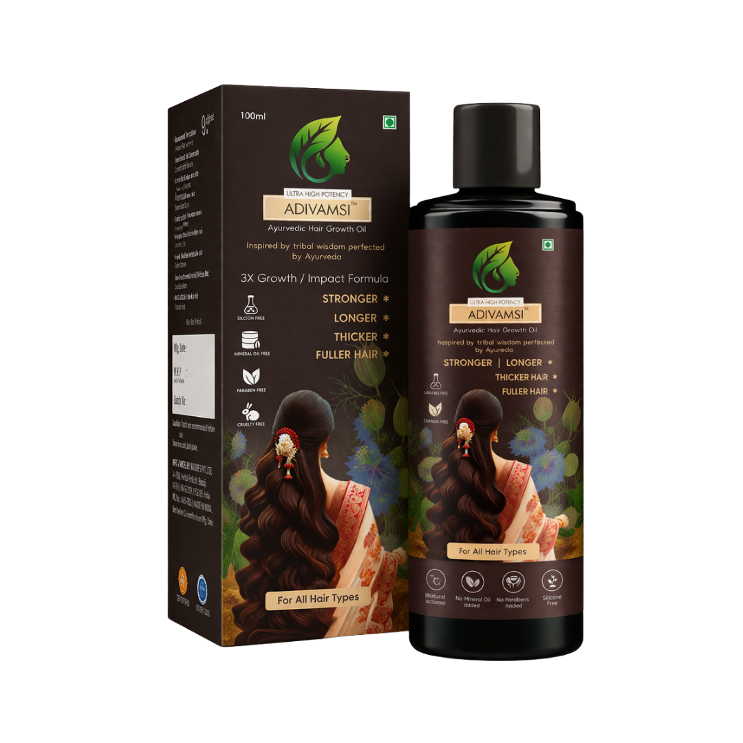 ADIVAMSI™ – Ayurvedic Hair Growth Oil